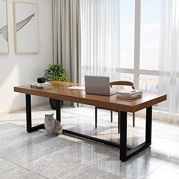 ZXIAyuxd コンピューターデスク 多機能 無垢材 デスク 200cm/78.74